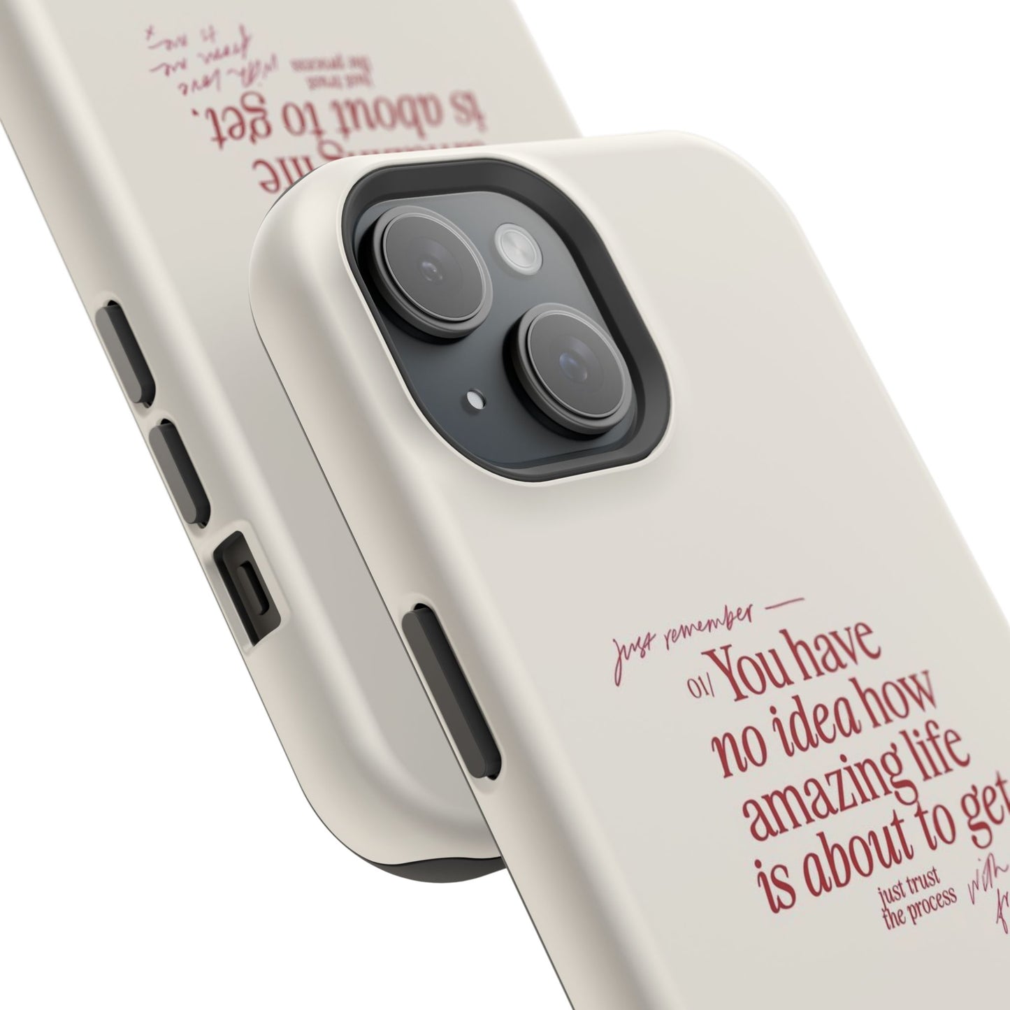 Magnetic IPhone Cases, Motivational Self Love Quote, Fashionable Feminine Gift Idea, Durable Impact-Resistant, Fashion Accessory,