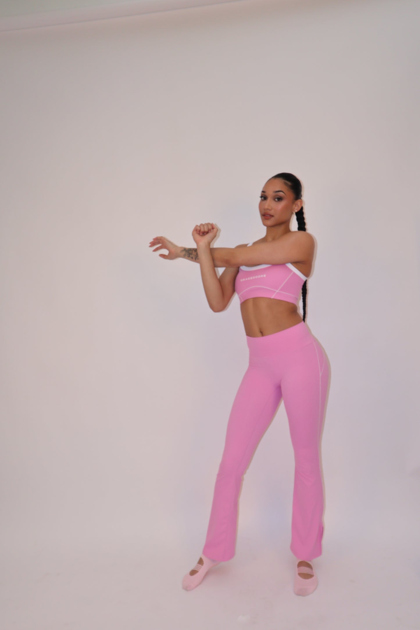 “Burst Your Bubble” Active Flare Leggings