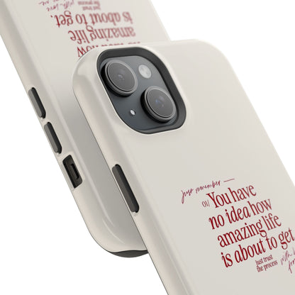 Magnetic IPhone Cases, Motivational Self Love Quote, Fashionable Feminine Gift Idea, Durable Impact-Resistant, Fashion Accessory,