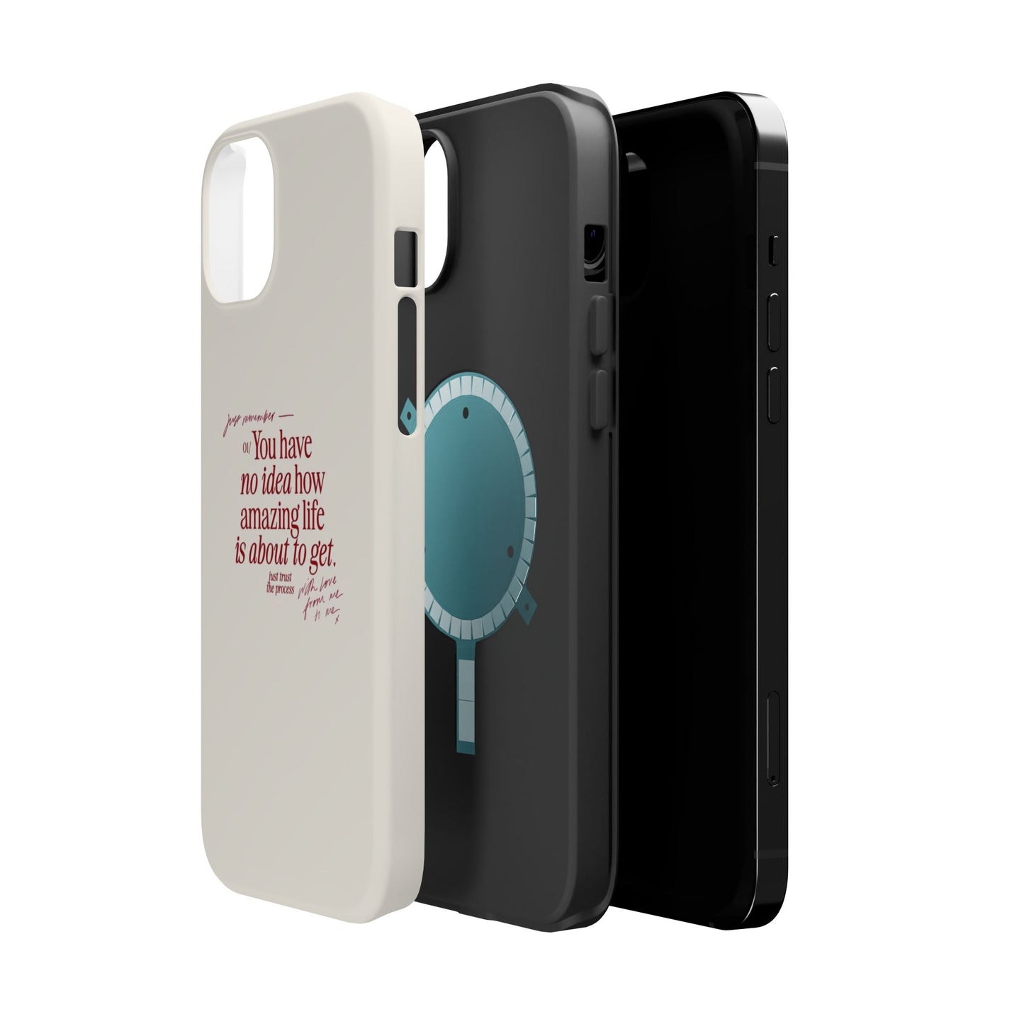 Magnetic IPhone Cases, Motivational Self Love Quote, Fashionable Feminine Gift Idea, Durable Impact-Resistant, Fashion Accessory,