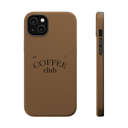 Magnetic iPhone Case, Coffee Lover, Impact-Resistant Case, Coffee Date Enthusiast, Matcha with Friend, Protective Phone Cover