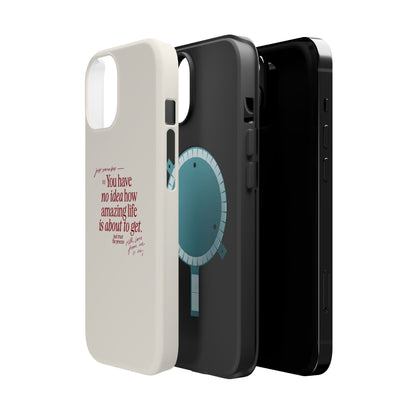 Magnetic IPhone Cases, Motivational Self Love Quote, Fashionable Feminine Gift Idea, Durable Impact-Resistant, Fashion Accessory,