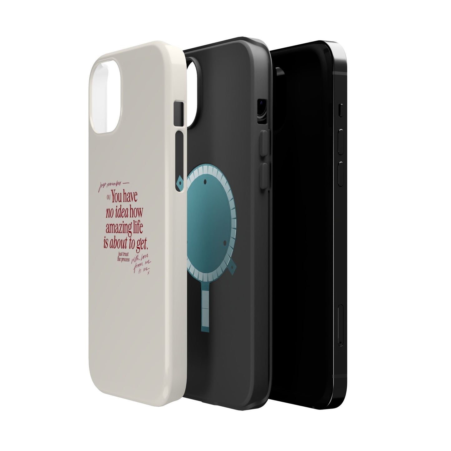 Magnetic IPhone Cases, Motivational Self Love Quote, Fashionable Feminine Gift Idea, Durable Impact-Resistant, Fashion Accessory,