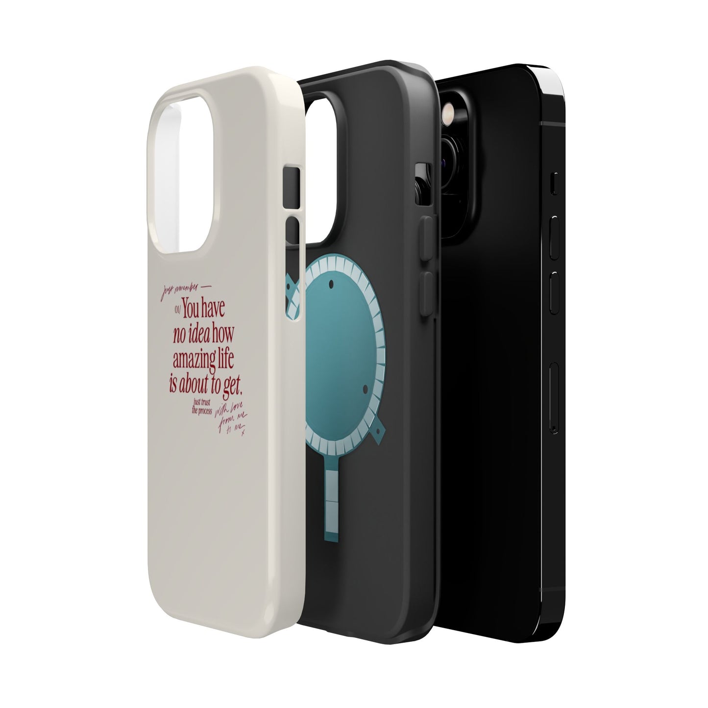 Magnetic IPhone Cases, Motivational Self Love Quote, Fashionable Feminine Gift Idea, Durable Impact-Resistant, Fashion Accessory,