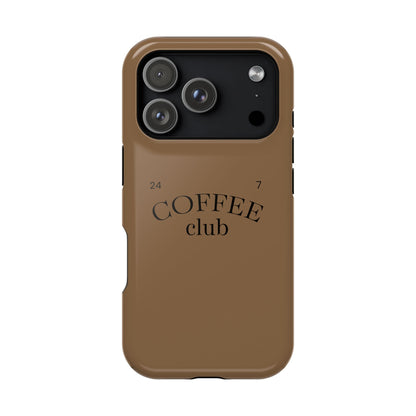 Magnetic iPhone Case, Coffee Lover, Impact-Resistant Case, Coffee Date Enthusiast, Matcha with Friend, Protective Phone Cover