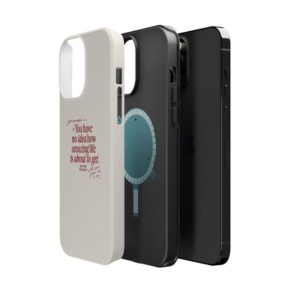 Magnetic IPhone Cases, Motivational Self Love Quote, Fashionable Feminine Gift Idea, Durable Impact-Resistant, Fashion Accessory,