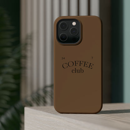 Magnetic iPhone Case, Coffee Lover, Impact-Resistant Case, Coffee Date Enthusiast, Matcha with Friend, Protective Phone Cover