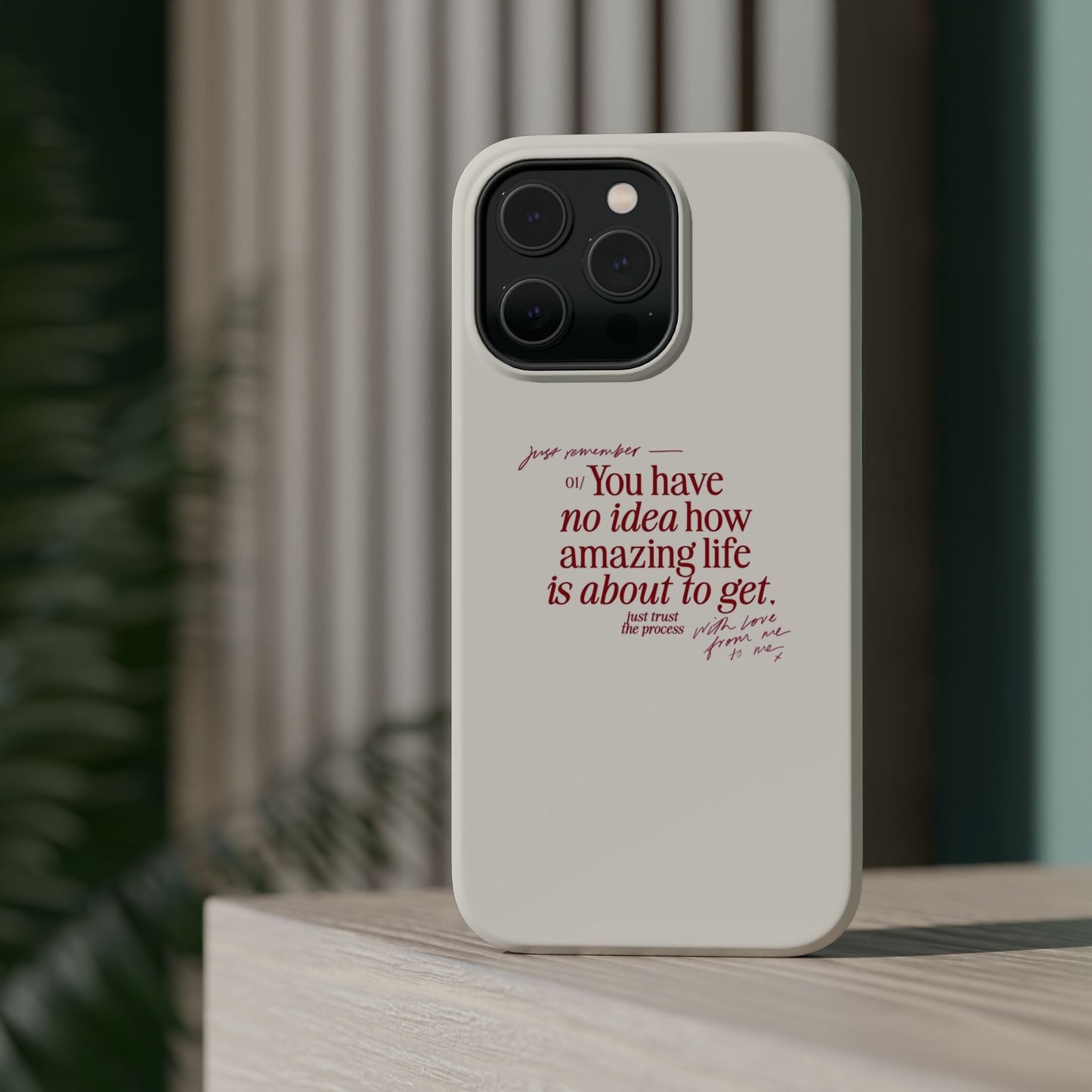 Magnetic IPhone Cases, Motivational Self Love Quote, Fashionable Feminine Gift Idea, Durable Impact-Resistant, Fashion Accessory,