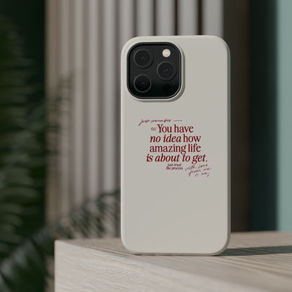 Magnetic IPhone Cases, Motivational Self Love Quote, Fashionable Feminine Gift Idea, Durable Impact-Resistant, Fashion Accessory,