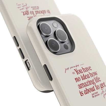 Magnetic IPhone Cases, Motivational Self Love Quote, Fashionable Feminine Gift Idea, Durable Impact-Resistant, Fashion Accessory,