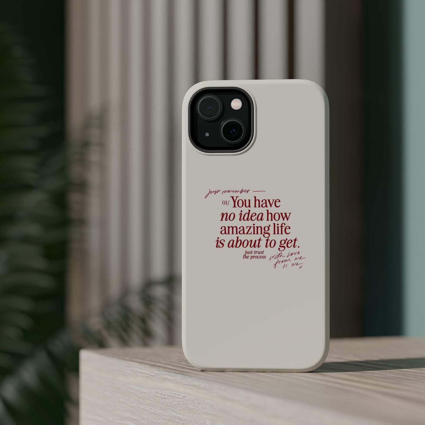 Magnetic IPhone Cases, Motivational Self Love Quote, Fashionable Feminine Gift Idea, Durable Impact-Resistant, Fashion Accessory,