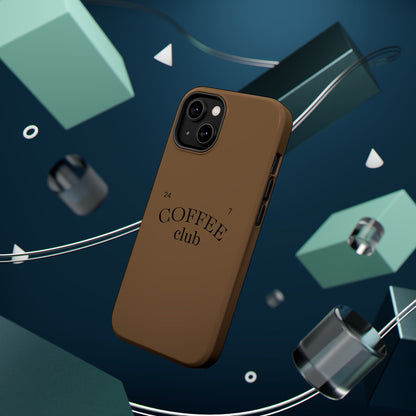 Magnetic iPhone Case, Coffee Lover, Impact-Resistant Case, Coffee Date Enthusiast, Matcha with Friend, Protective Phone Cover