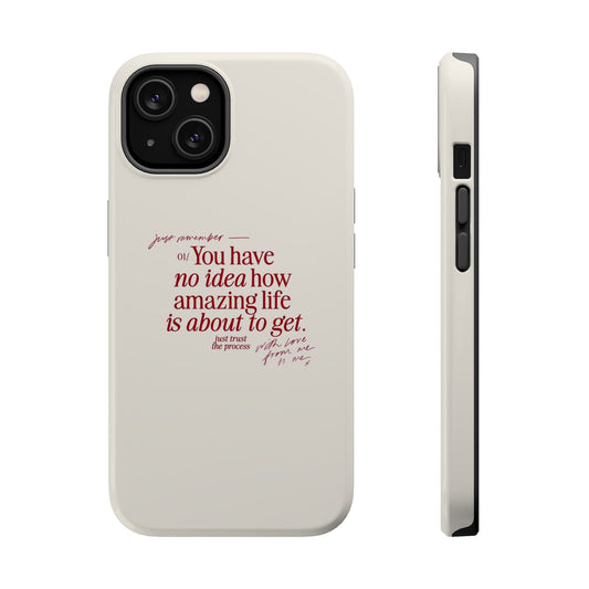 Magnetic IPhone Cases, Motivational Self Love Quote, Fashionable Feminine Gift Idea, Durable Impact-Resistant, Fashion Accessory,