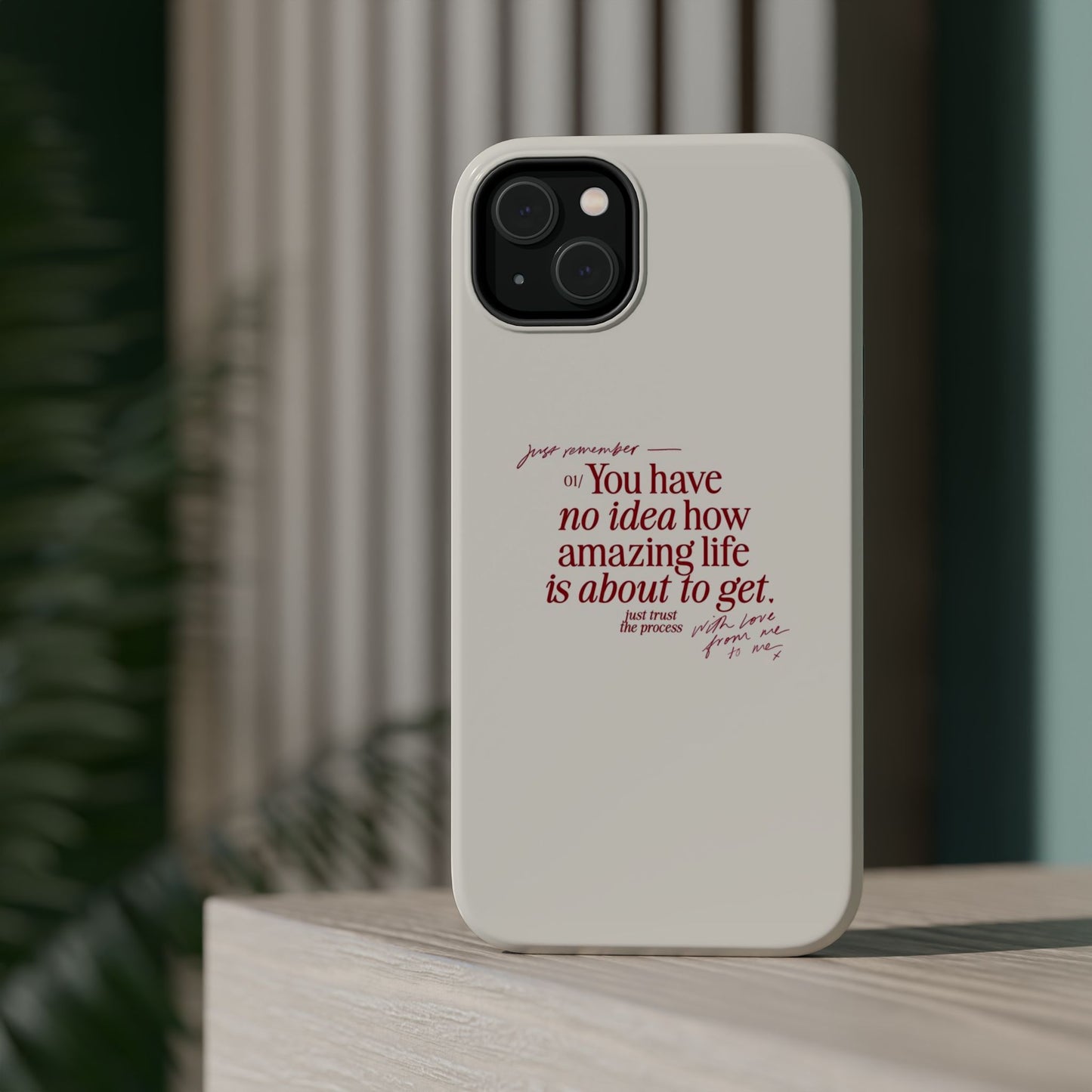 Magnetic IPhone Cases, Motivational Self Love Quote, Fashionable Feminine Gift Idea, Durable Impact-Resistant, Fashion Accessory,