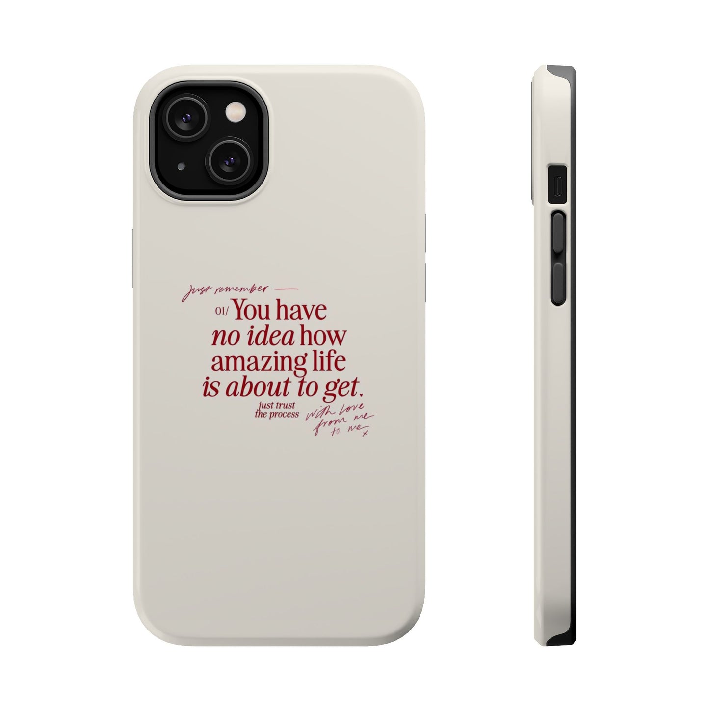 Magnetic IPhone Cases, Motivational Self Love Quote, Fashionable Feminine Gift Idea, Durable Impact-Resistant, Fashion Accessory,