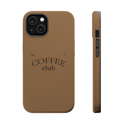 Magnetic iPhone Case, Coffee Lover, Impact-Resistant Case, Coffee Date Enthusiast, Matcha with Friend, Protective Phone Cover