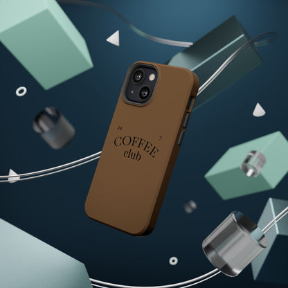 Magnetic iPhone Case, Coffee Lover, Impact-Resistant Case, Coffee Date Enthusiast, Matcha with Friend, Protective Phone Cover