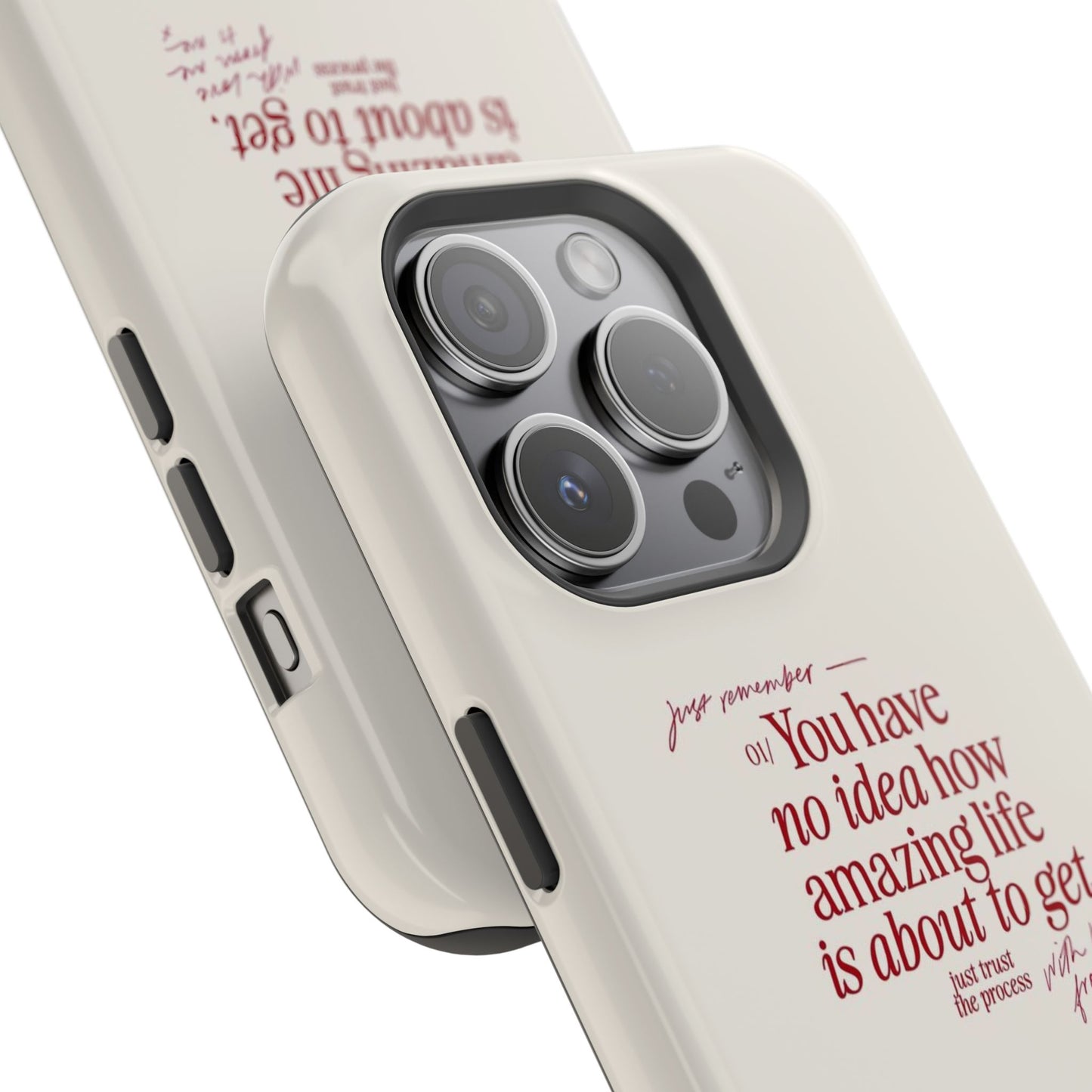 Magnetic IPhone Cases, Motivational Self Love Quote, Fashionable Feminine Gift Idea, Durable Impact-Resistant, Fashion Accessory,