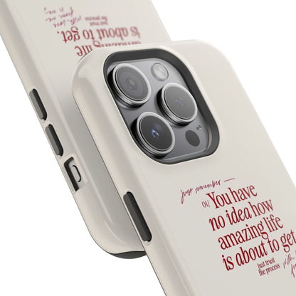 Magnetic IPhone Cases, Motivational Self Love Quote, Fashionable Feminine Gift Idea, Durable Impact-Resistant, Fashion Accessory,