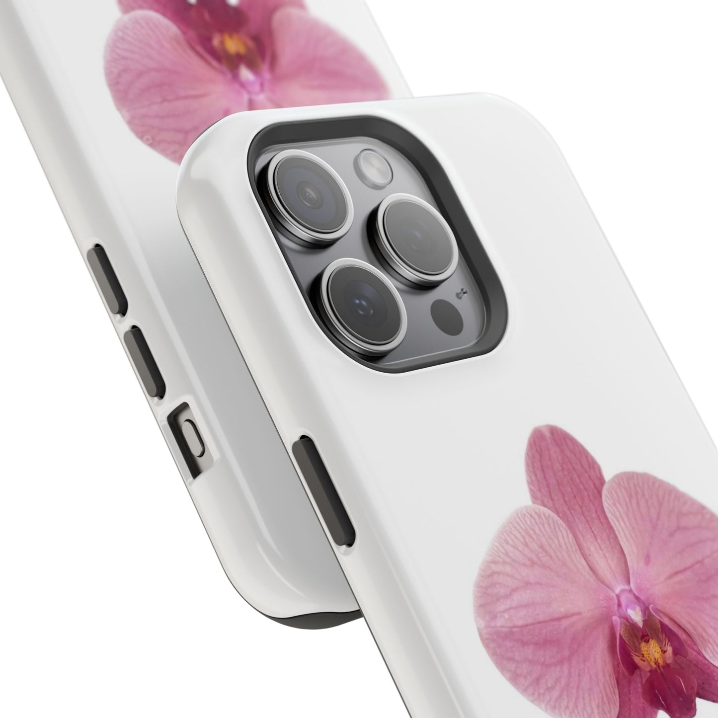 Magnetic IPhone Case, Durable Impact-Resistant Floral Feminine Fashionable Cover, Gift for Her, Protective Smartphone Shell, Trendy