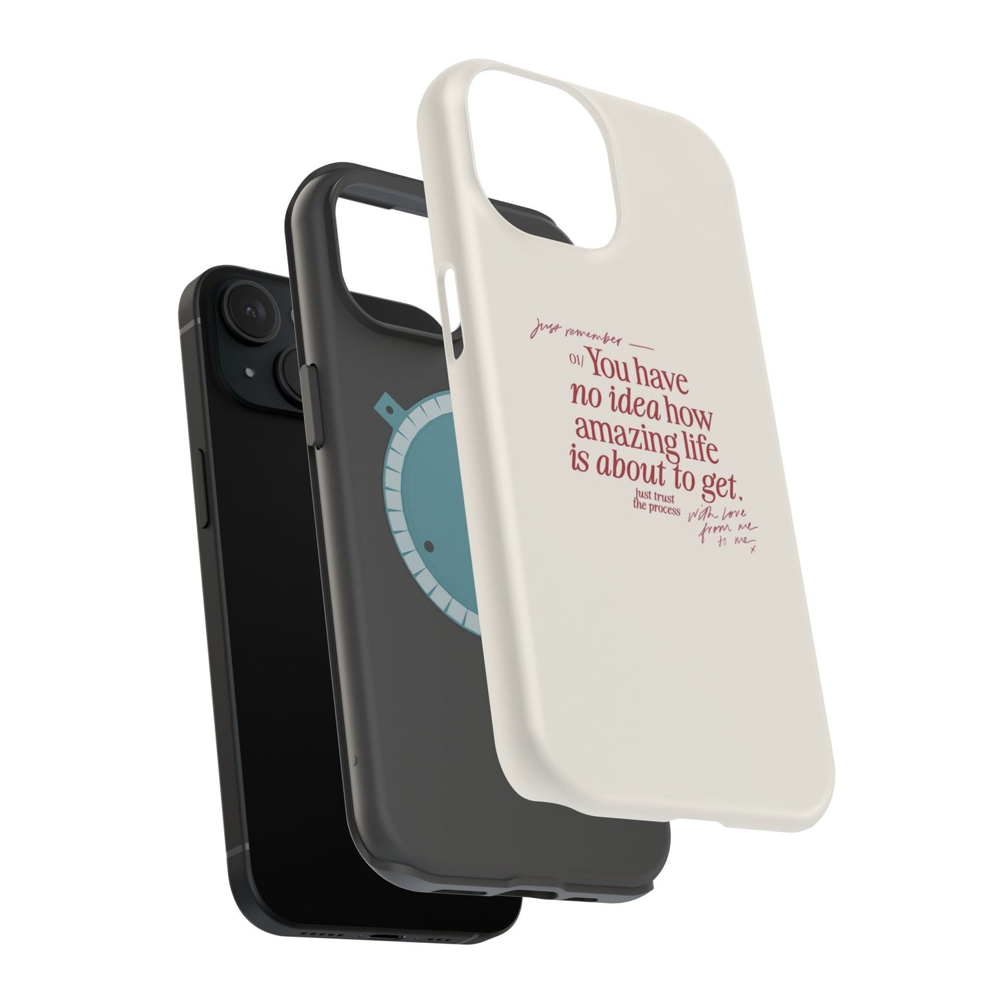 Magnetic IPhone Cases, Motivational Self Love Quote, Fashionable Feminine Gift Idea, Durable Impact-Resistant, Fashion Accessory,